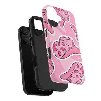 Pink Cowboy Hat Preppy Tough Phone Case | Aesthetic