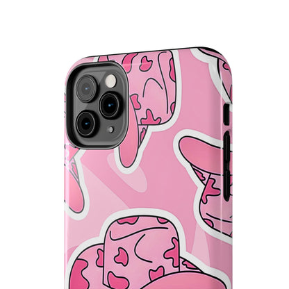 Pink Cowboy Hat Preppy Tough Phone Case | Aesthetic
