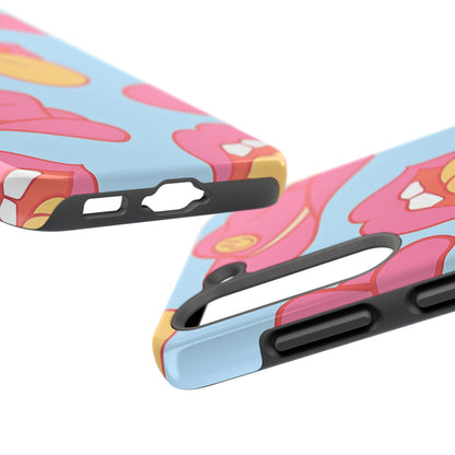 Funda resistente para teléfono con estampado de sombrero vaquero y labios sensuales (versión 1) | Estética