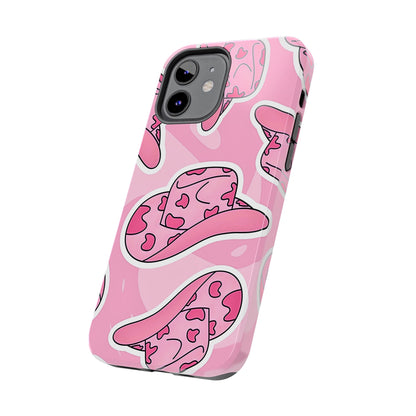 Pink Cowboy Hat Preppy Tough Phone Case | Aesthetic