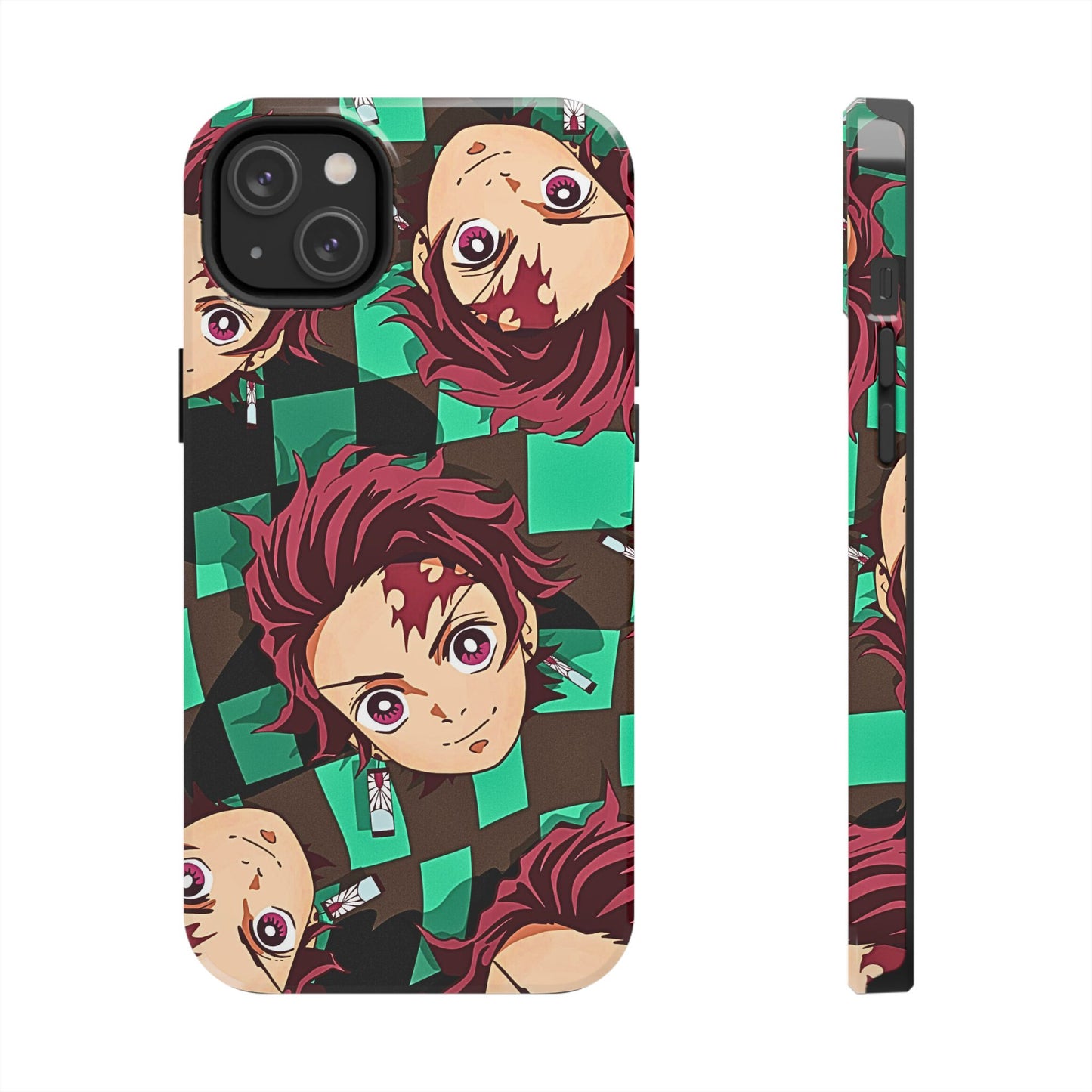 Tanjiro Kamado Head Pattern Tough Phone Case | Anime - Demon Slayer