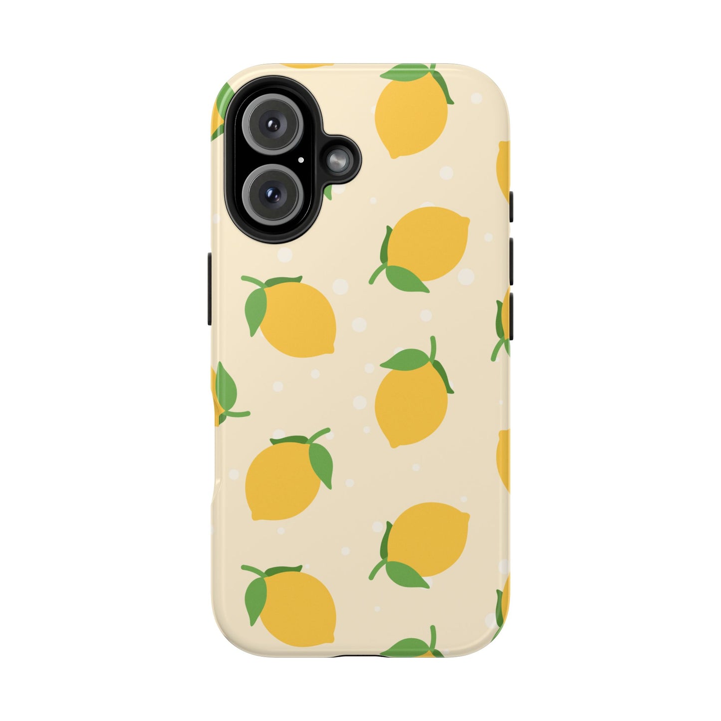 Cute Aesthetic Lemon Pattern Citrus Design Tough Phone Case | Food
