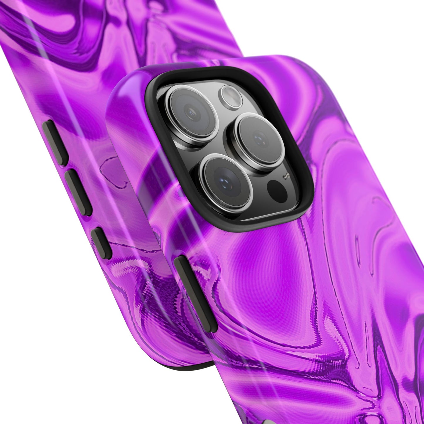 Liquid Metal Purple Tough Phone Case | Aesthetic