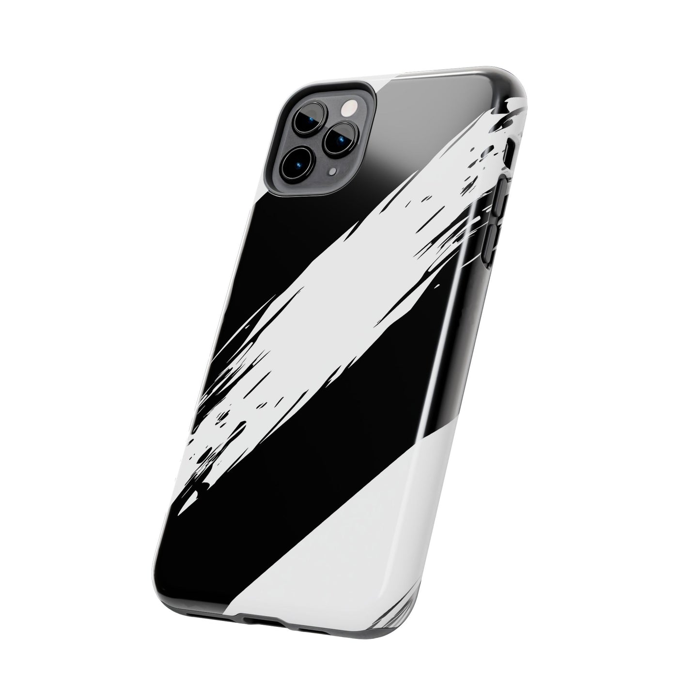 Funda/cubierta resistente para teléfono con rayas diagonales en blanco roto | Estética