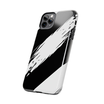 Funda/cubierta resistente para teléfono con rayas diagonales en blanco roto | Estética