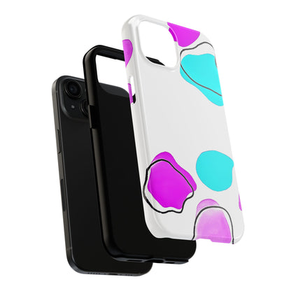 Abstract Shapes Preppy Pastel Style (Version 2) Tough Phone Case | Aesthetic