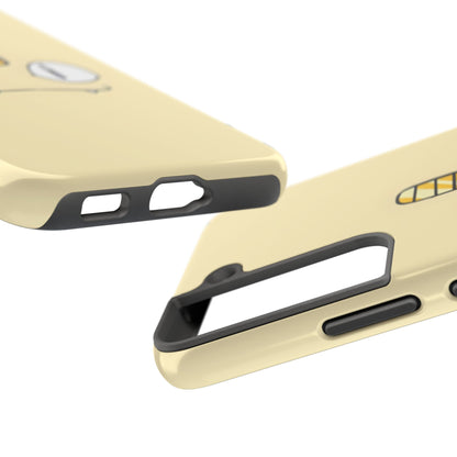 Cat Minimal Gold Coin Face Tough Phone Case | Anime