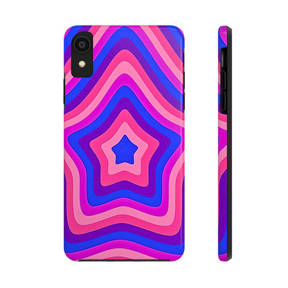 Funda resistente para teléfono con diseño de estrella retro | Estética