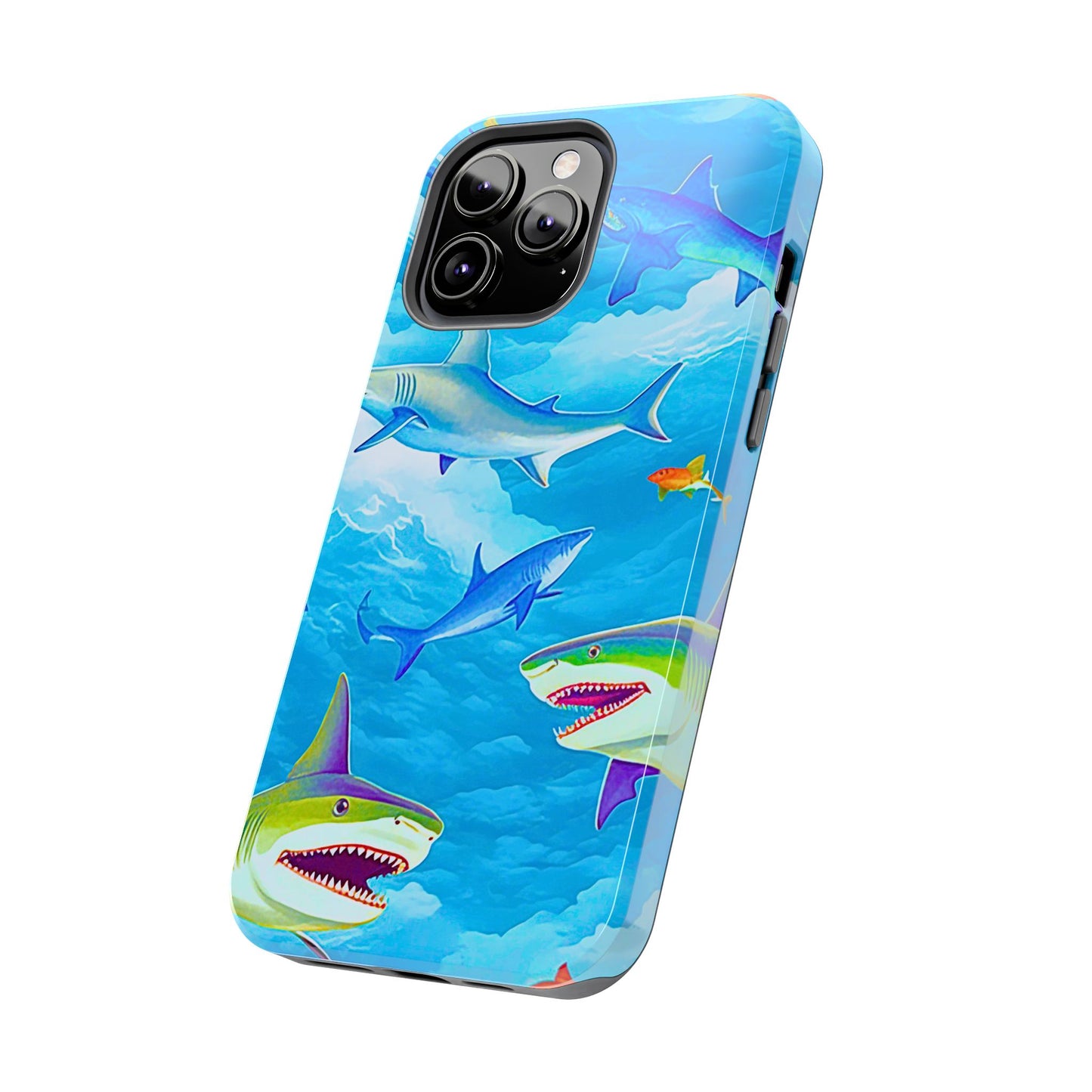Sharks in the Sky Pattern Style Tough Phone Case | Animals