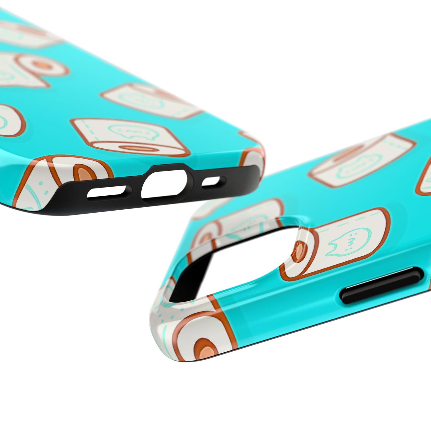 Funda resistente para teléfono con estampado de papel higiénico kawaii | Estética