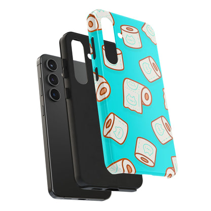 Funda resistente para teléfono con estampado de papel higiénico kawaii | Estética