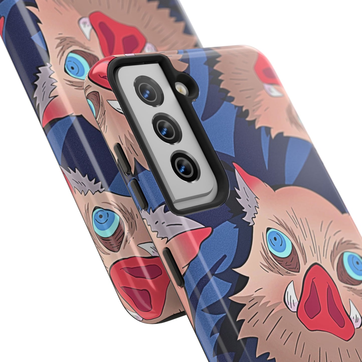 Inosuke Hashibira Head Pattern Tough Phone Case | Anime - Demon Slayer
