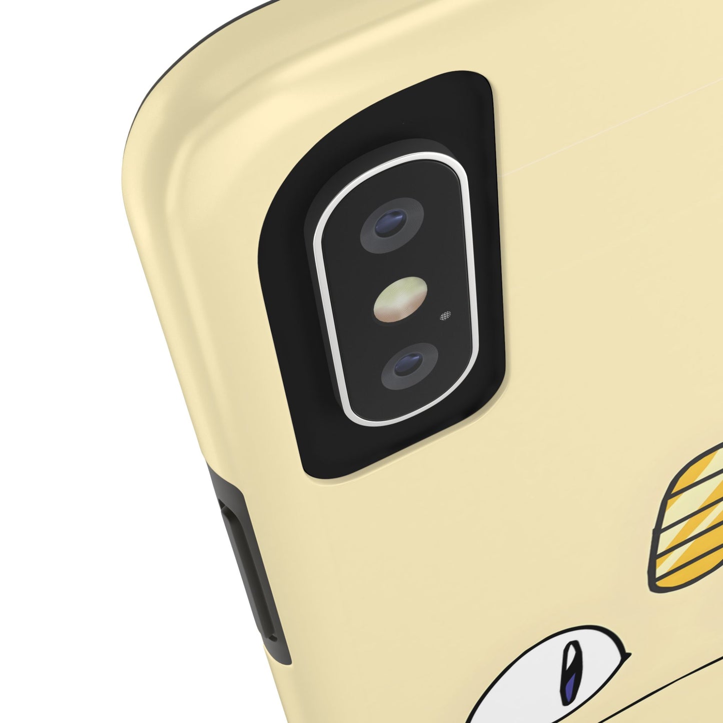 Cat Minimal Gold Coin Face Tough Phone Case | Anime