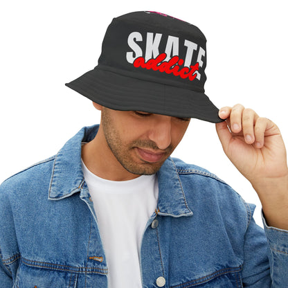 Black Skate Addict Bucket Hat