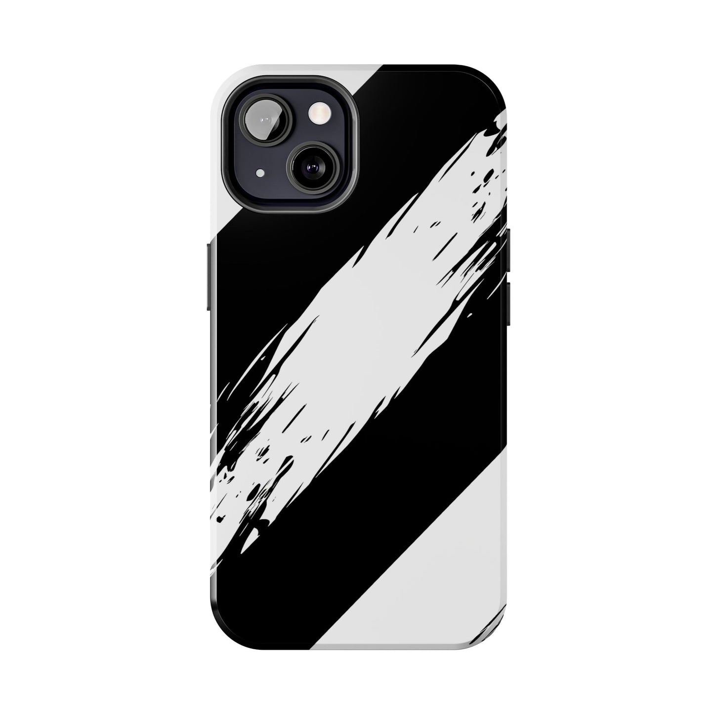 Funda/cubierta resistente para teléfono con rayas diagonales en blanco roto | Estética