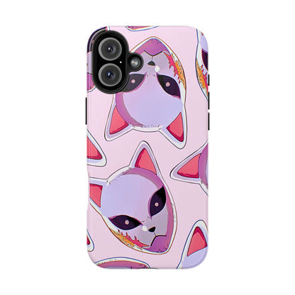 Sabito Fox Mask Pattern Tough Phone Case | Anime - Demon Slayer