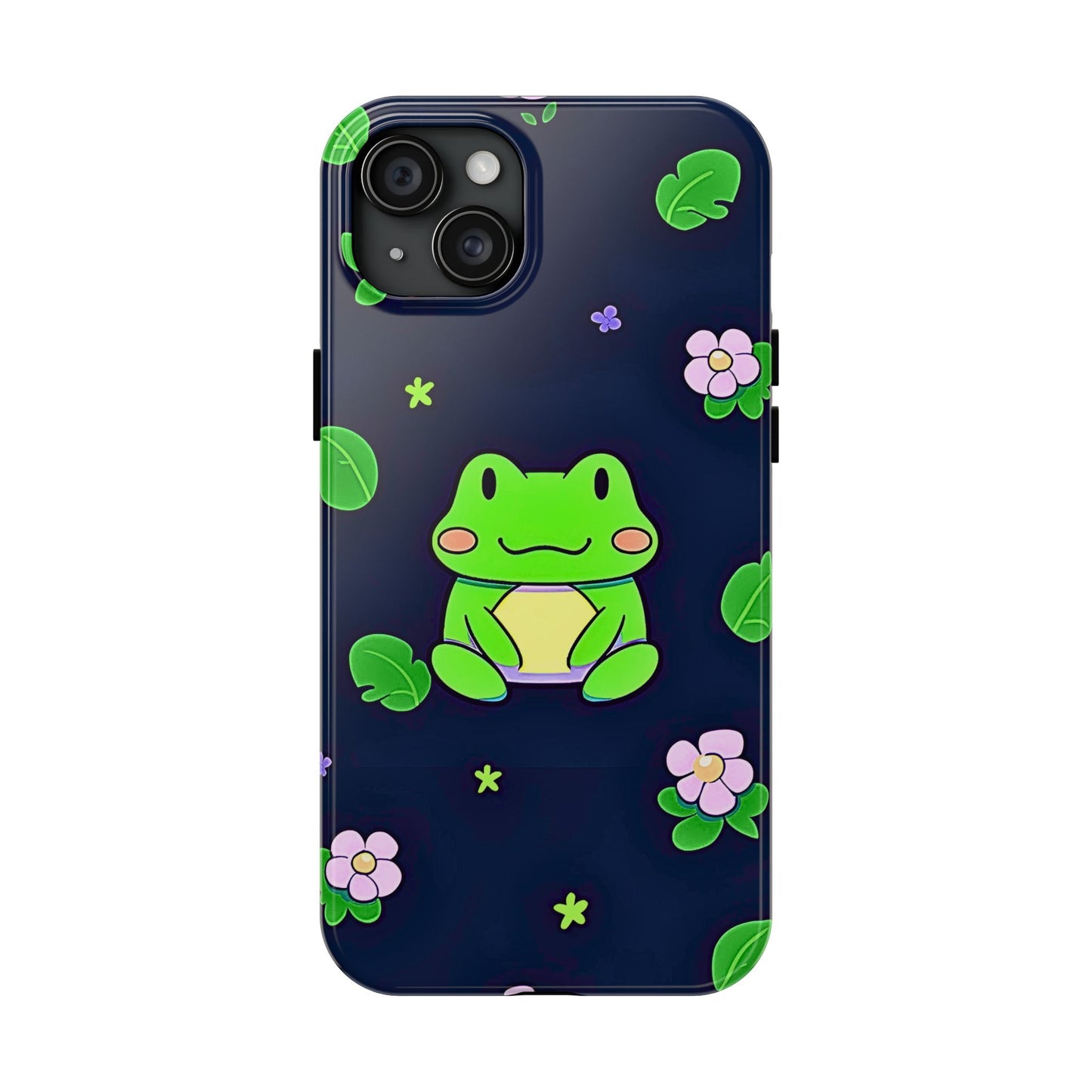 Adorable Froggy Black Tough Phone Case | Animals