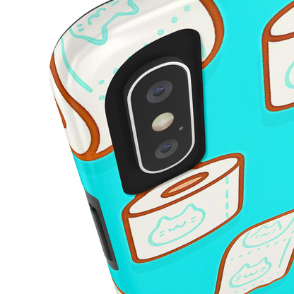Funda resistente para teléfono con estampado de papel higiénico kawaii | Estética