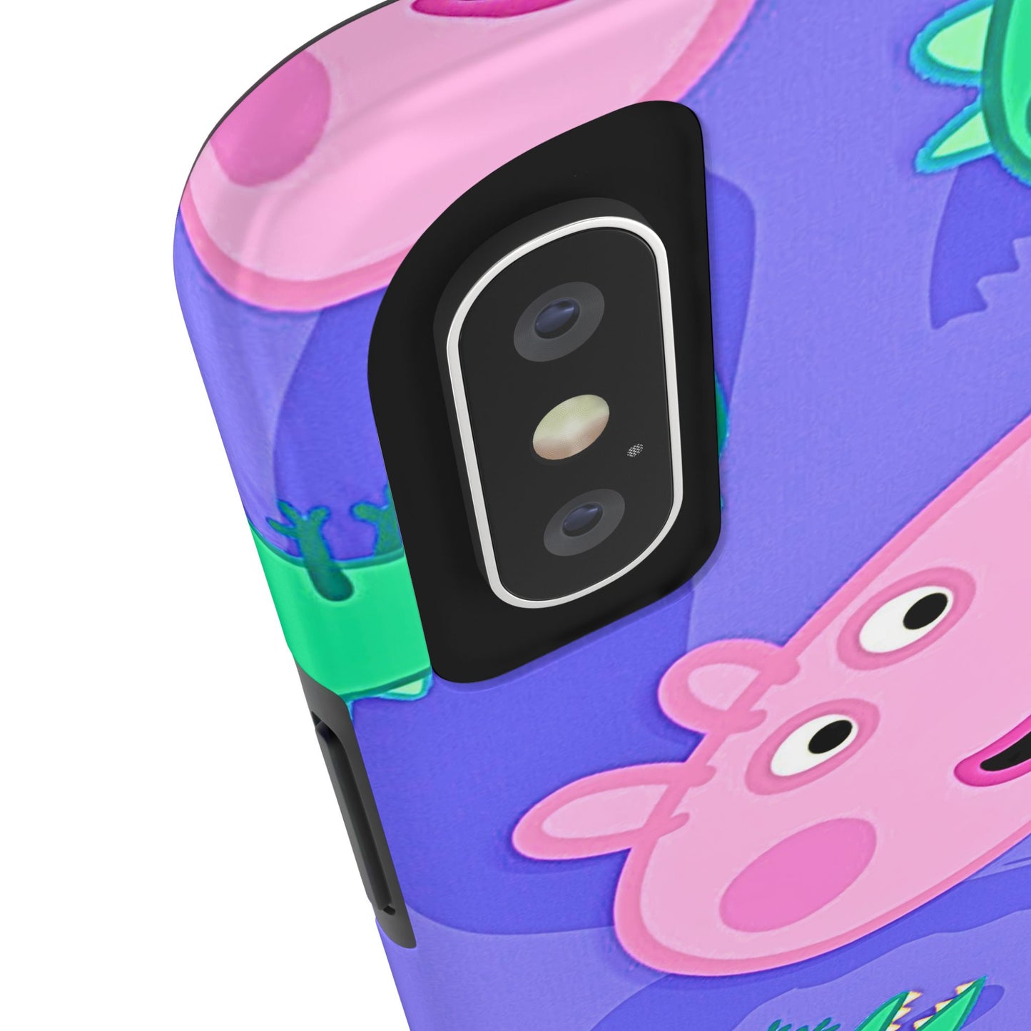 Peppa Pig & George Dinosaur Pattern Tough Phone Case | Cartoons - Peppa Pig