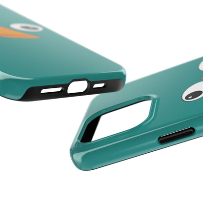 Phineas and Ferb Perry Platypus Eyes Teal Expression Tough Phone Case | Cartoon