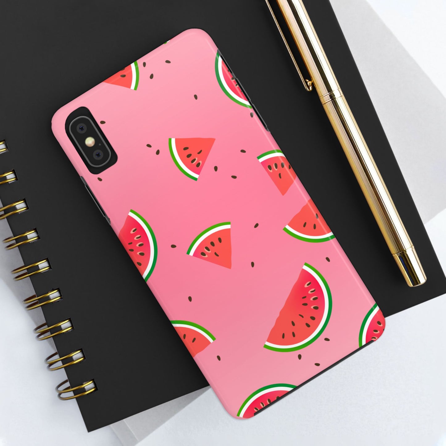 Pink and Red Gradient Watermelon Tough Phone Case | Food