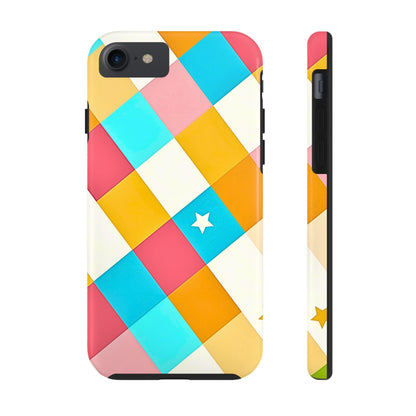 Vibrant Preppy Checkered Tough Phone Case | Aesthetic