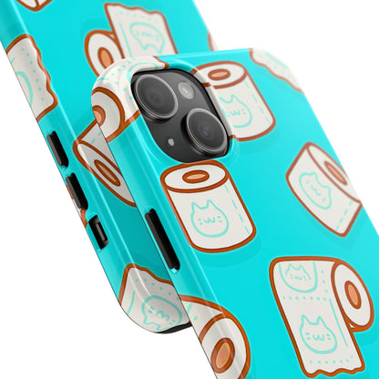 Funda resistente para teléfono con estampado de papel higiénico kawaii | Estética