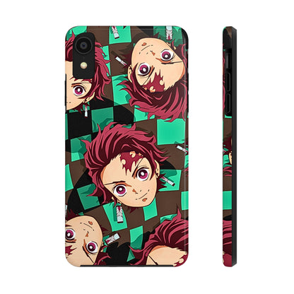 Tanjiro Kamado Head Pattern Tough Phone Case | Anime - Demon Slayer