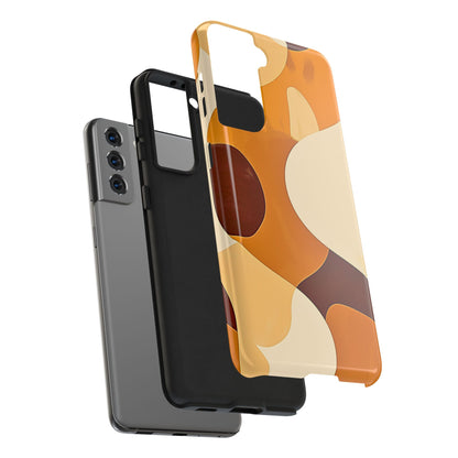 Funda/Cubierta resistente para teléfono con diseño en beige y marrón Earth Harmony | Estética