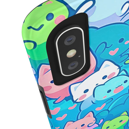 Cute Colorful Cats Pattern Style Tough Phone Case | Animals