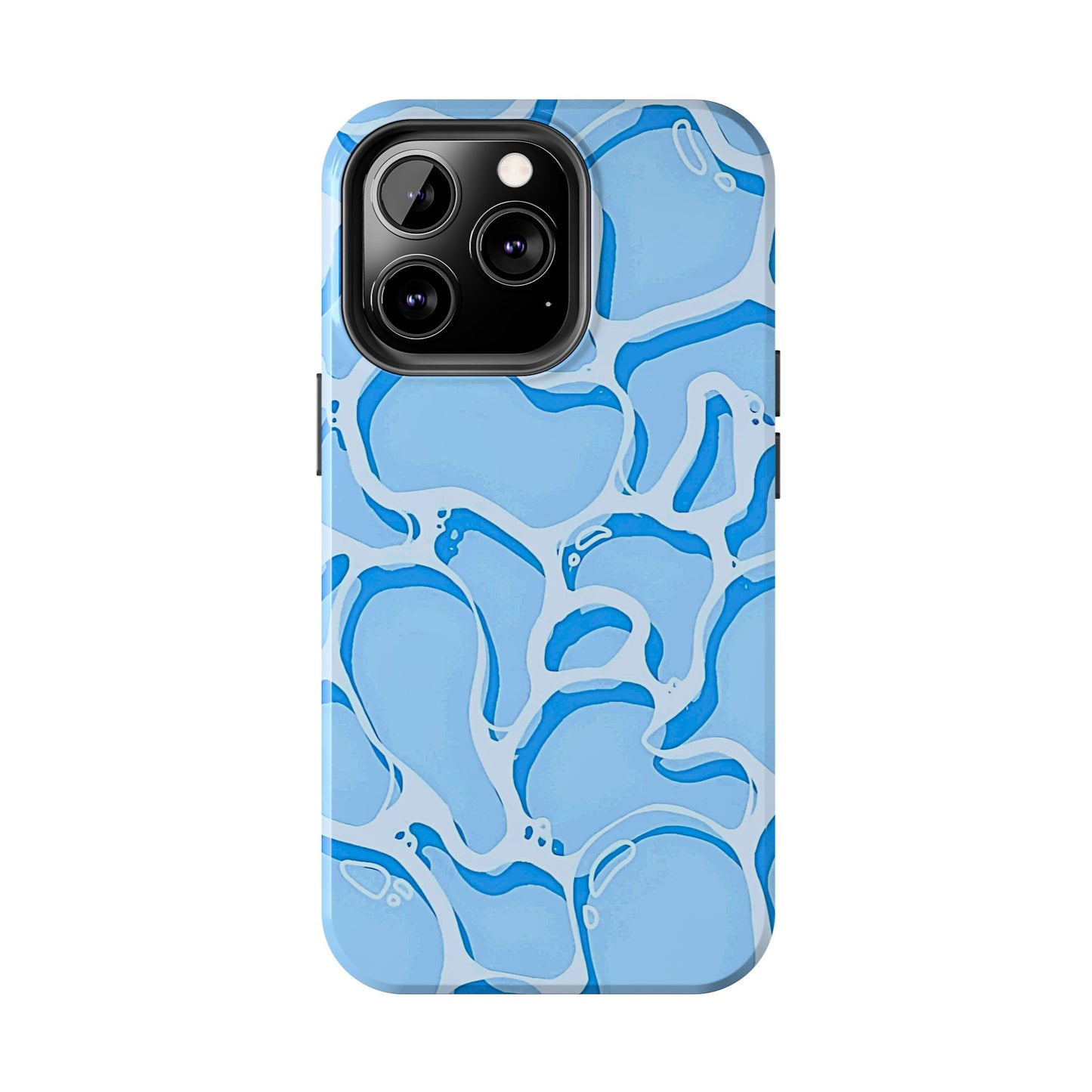 Funda resistente para teléfono con estampado de agua de piscina | Estética