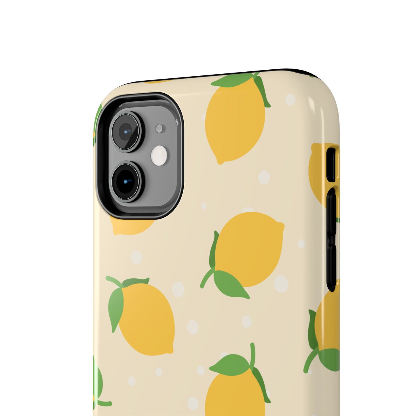 Cute Aesthetic Lemon Pattern Citrus Design Tough Phone Case | Food