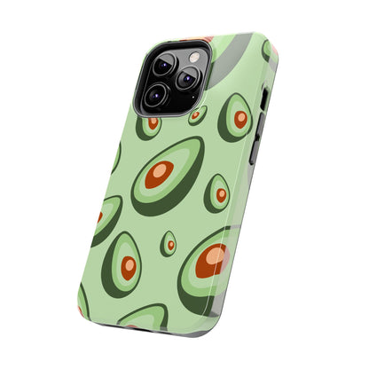 Trendy Avocado Pattern Green Aesthetic Minimal Fruit Phone Case | Food