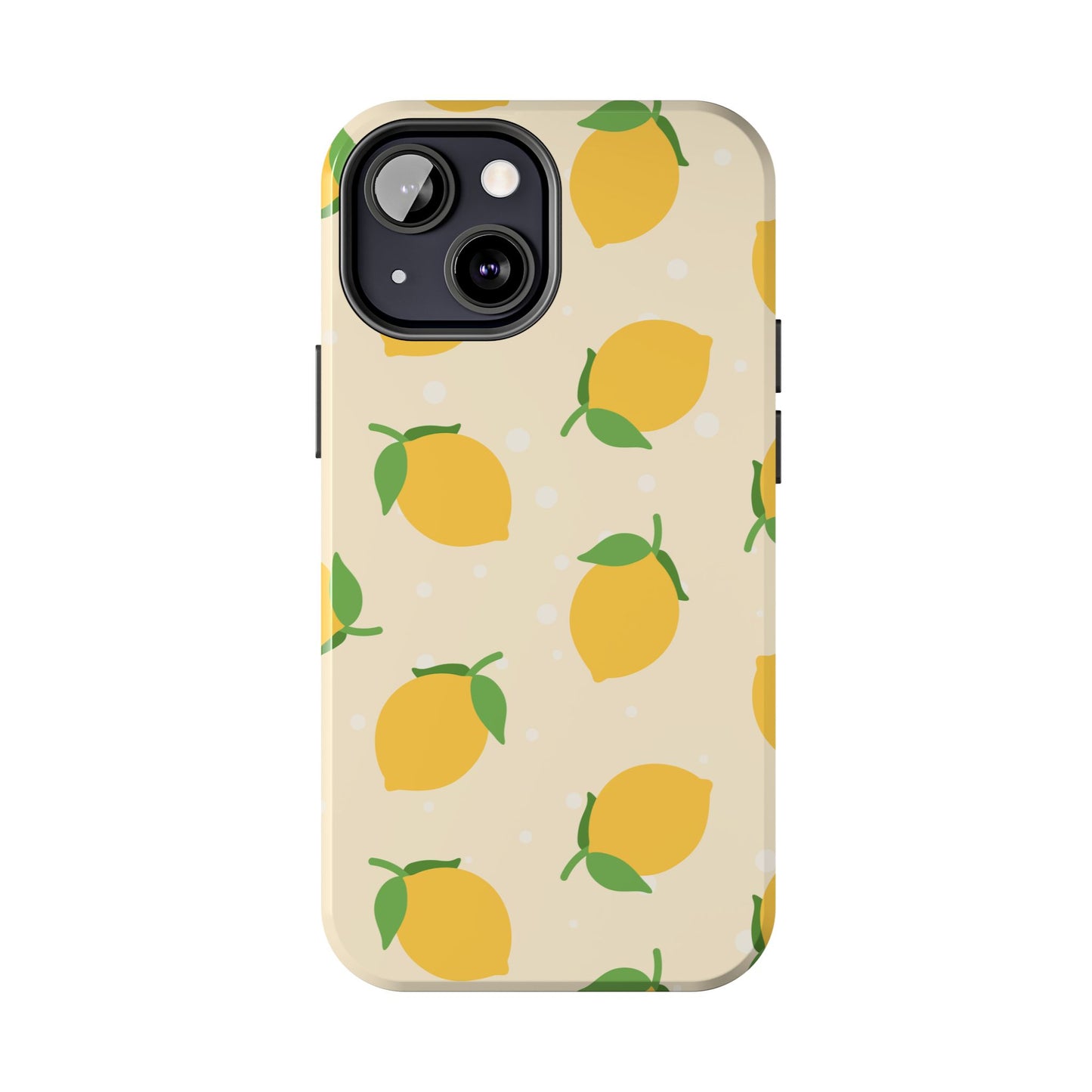 Cute Aesthetic Lemon Pattern Citrus Design Tough Phone Case | Food