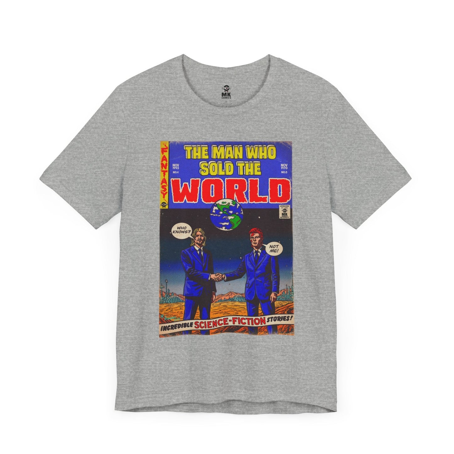 Bowie & Cobain - The Man Who Sold the World - Unisex Jersey Short Sleeve Tee