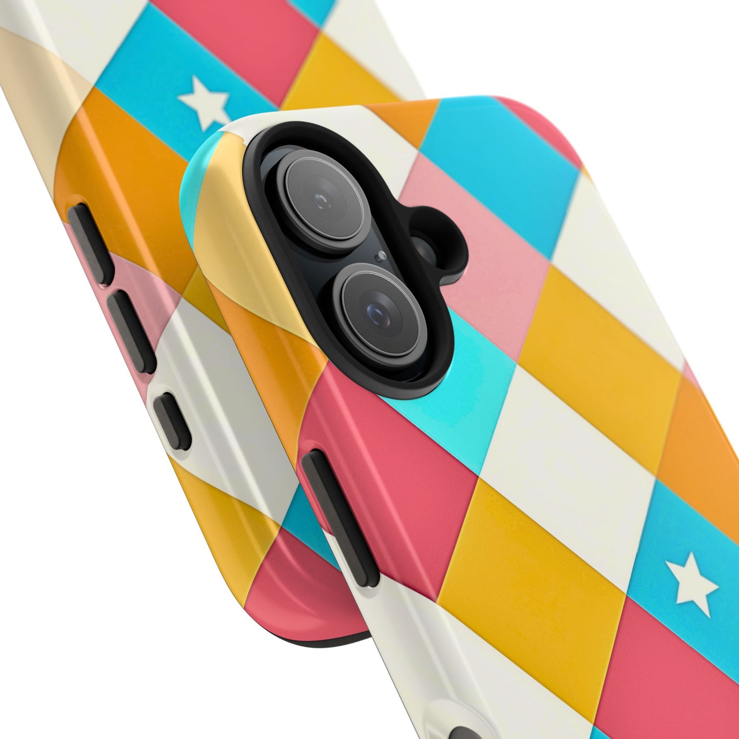 Vibrant Preppy Checkered Tough Phone Case | Aesthetic
