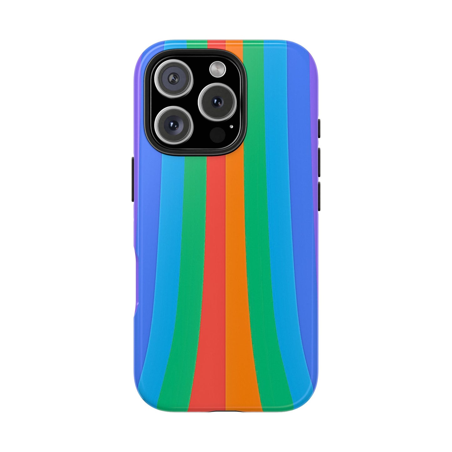 Funda resistente para teléfono con líneas de arcoíris hippies | Estética