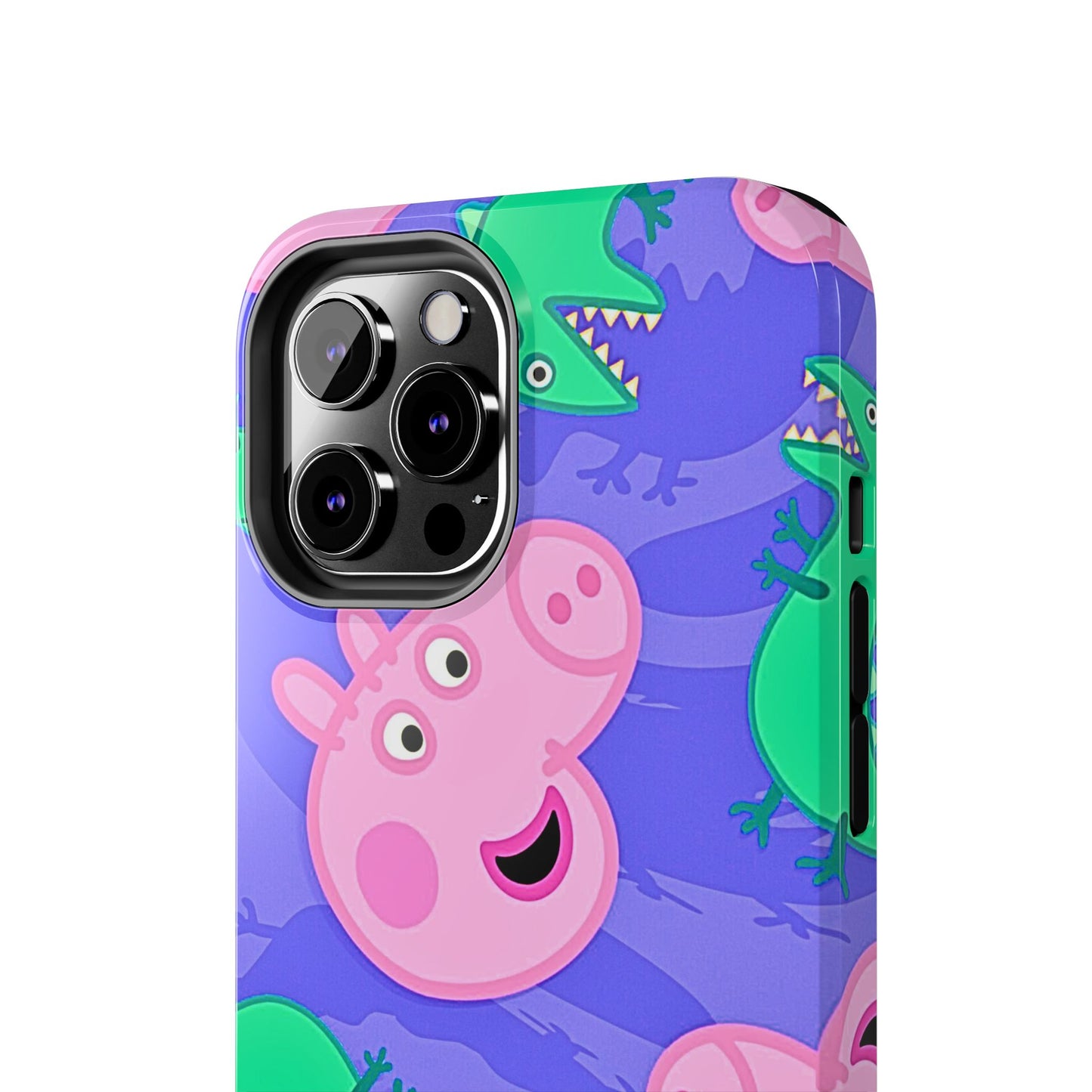 Peppa Pig & George Dinosaur Pattern Tough Phone Case | Cartoons - Peppa Pig