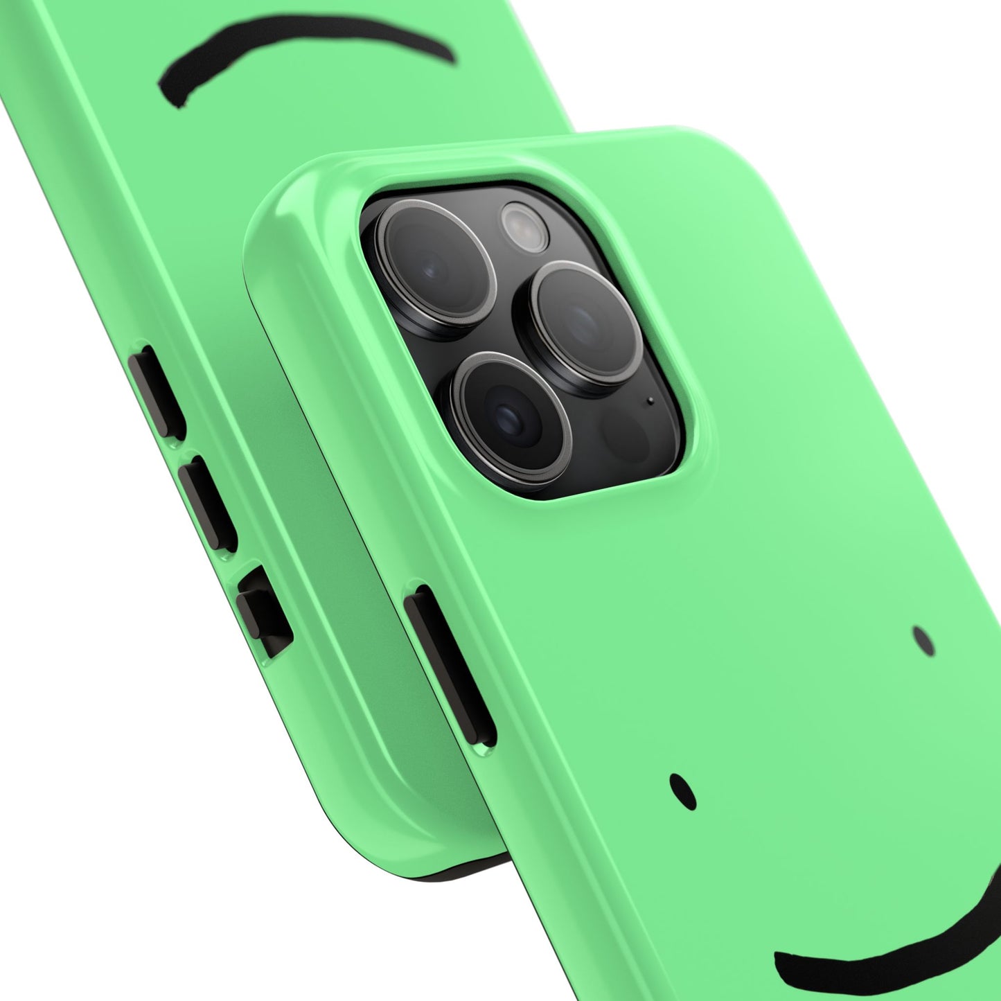 Simple Smile Green Face Tough Phone Case | Other