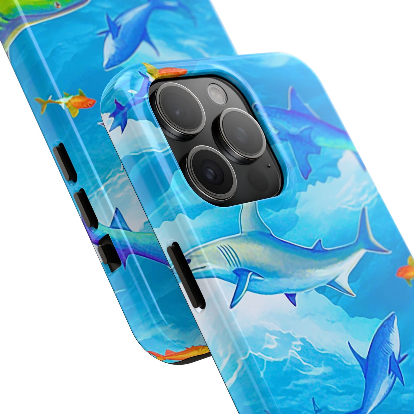 Sharks in the Sky Pattern Style Tough Phone Case | Animals
