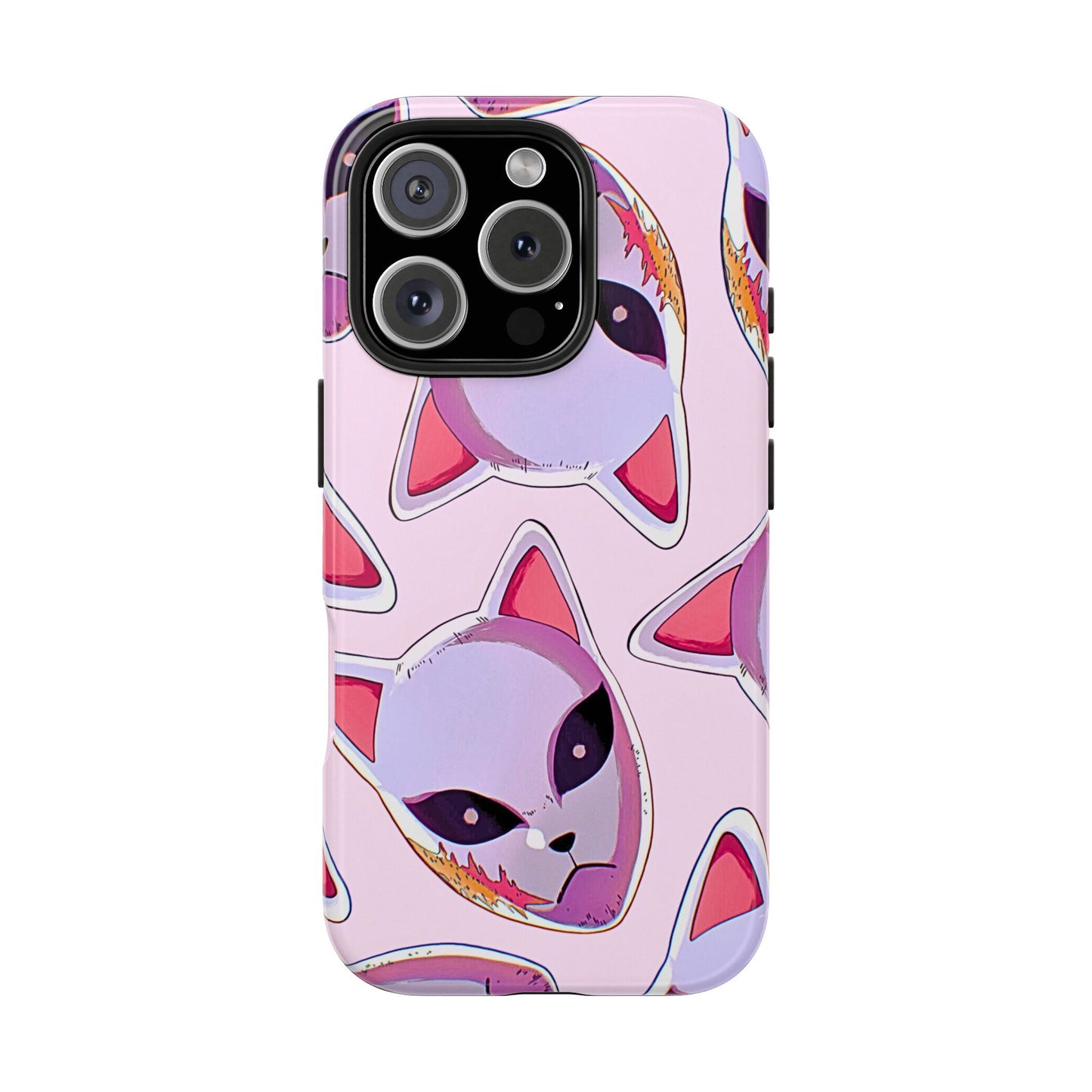 Sabito Fox Mask Pattern Tough Phone Case | Anime - Demon Slayer
