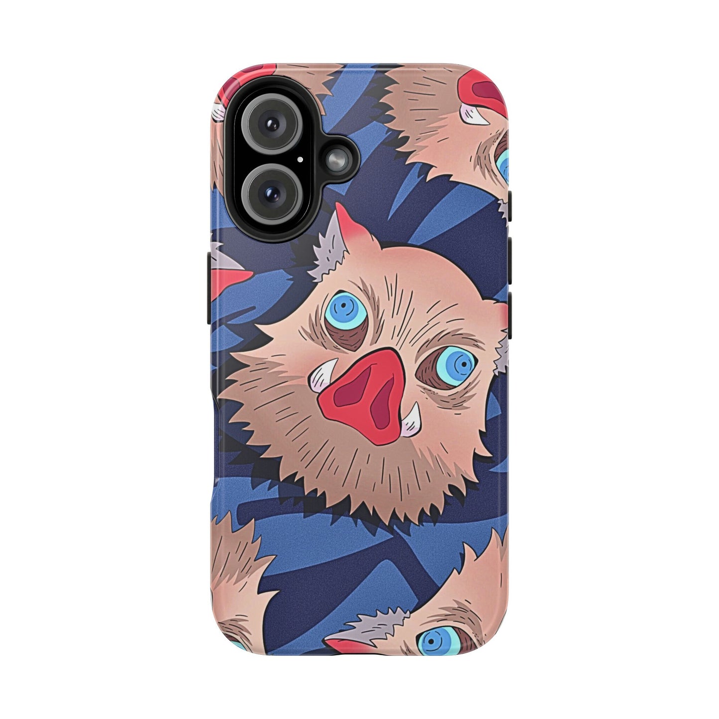 Inosuke Hashibira Head Pattern Tough Phone Case | Anime - Demon Slayer