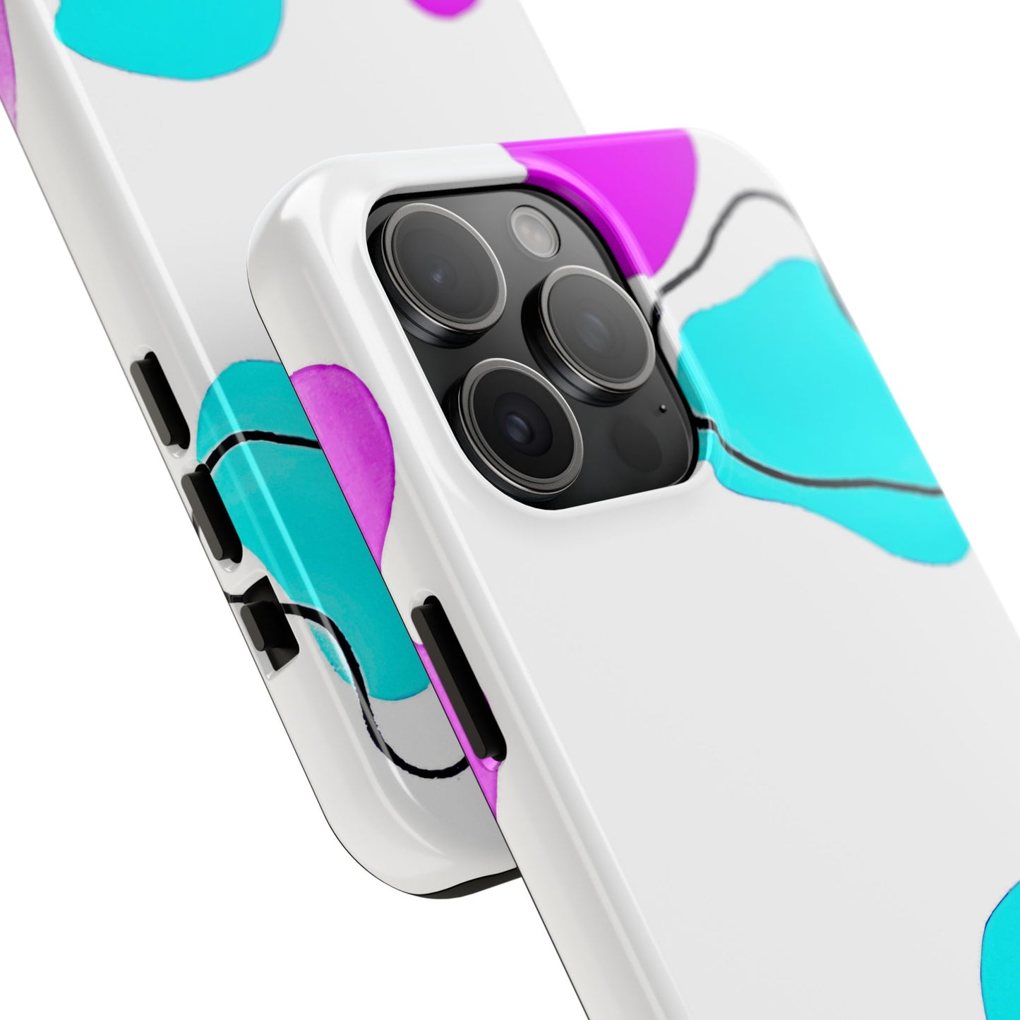 Abstract Shapes Preppy Pastel Style (Version 2) Tough Phone Case | Aesthetic