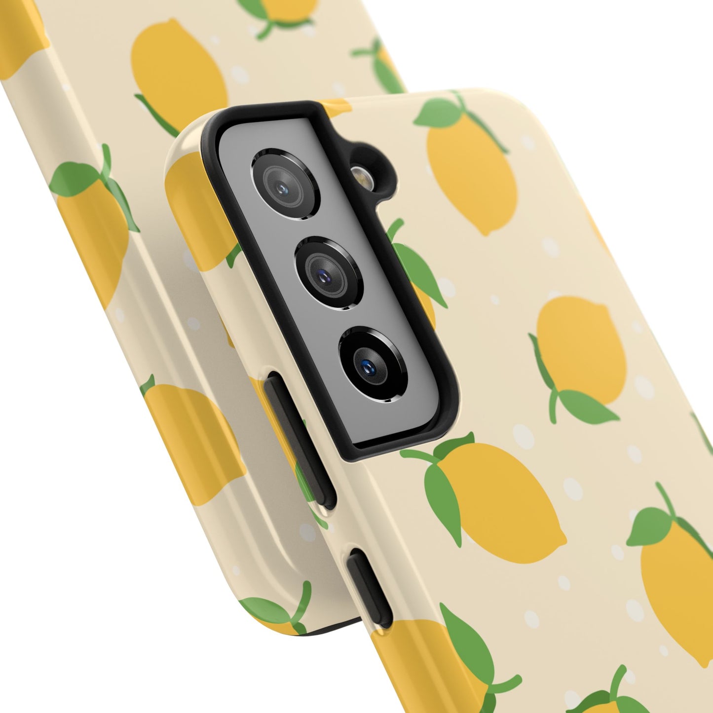 Cute Aesthetic Lemon Pattern Citrus Design Tough Phone Case | Food