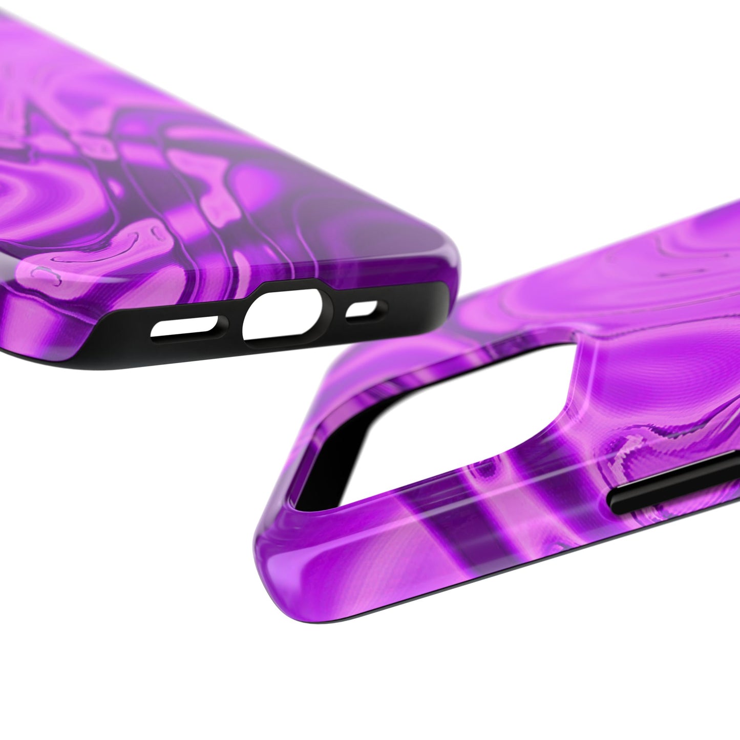 Liquid Metal Purple Tough Phone Case | Aesthetic