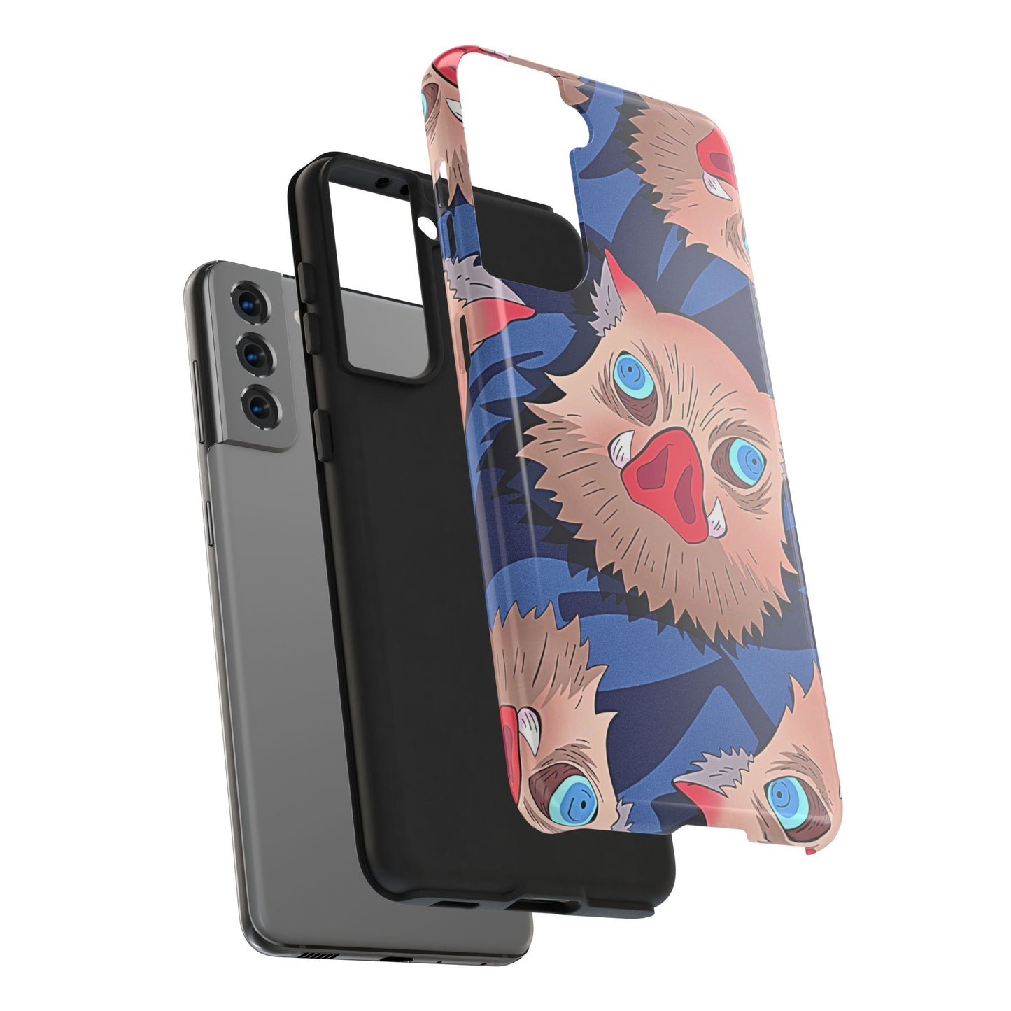 Inosuke Hashibira Head Pattern Tough Phone Case | Anime - Demon Slayer