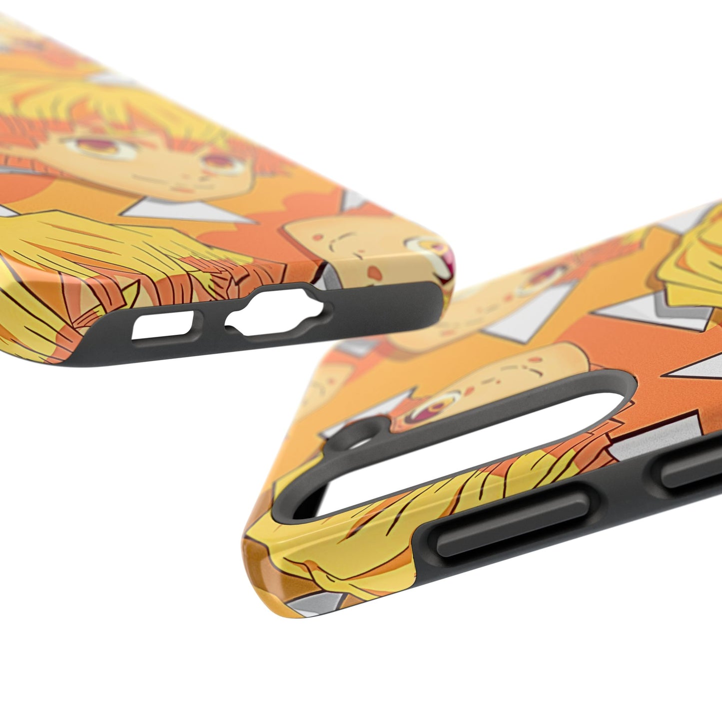 Zenitsu Agatsuma Haori Head Pattern Tough Phone Case | Anime - Demon Slayer