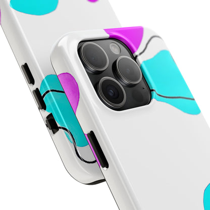 Abstract Shapes Preppy Pastel Style (Version 2) Tough Phone Case | Aesthetic