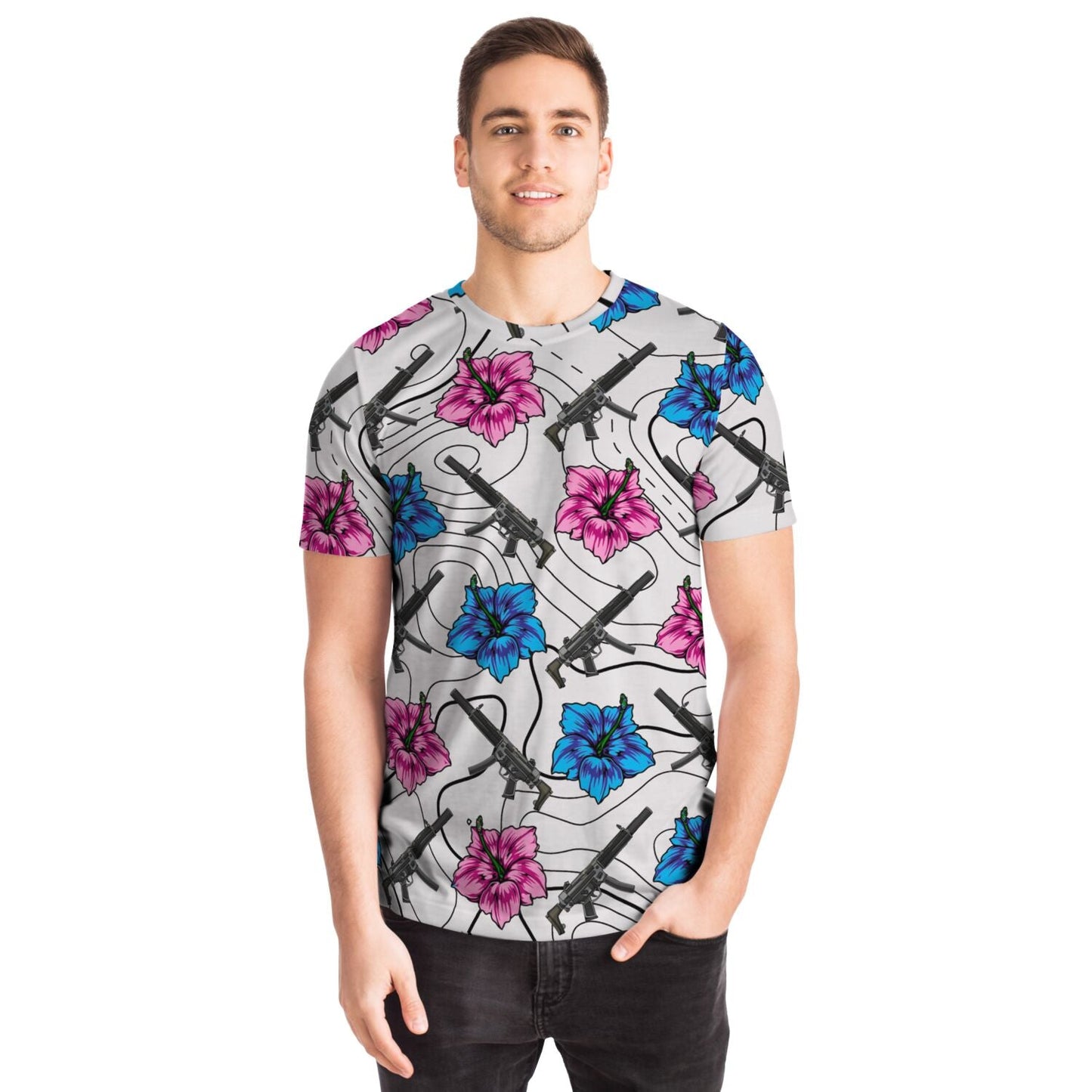 Rad Pam High Capacity Hibiscus White T-Shirt
