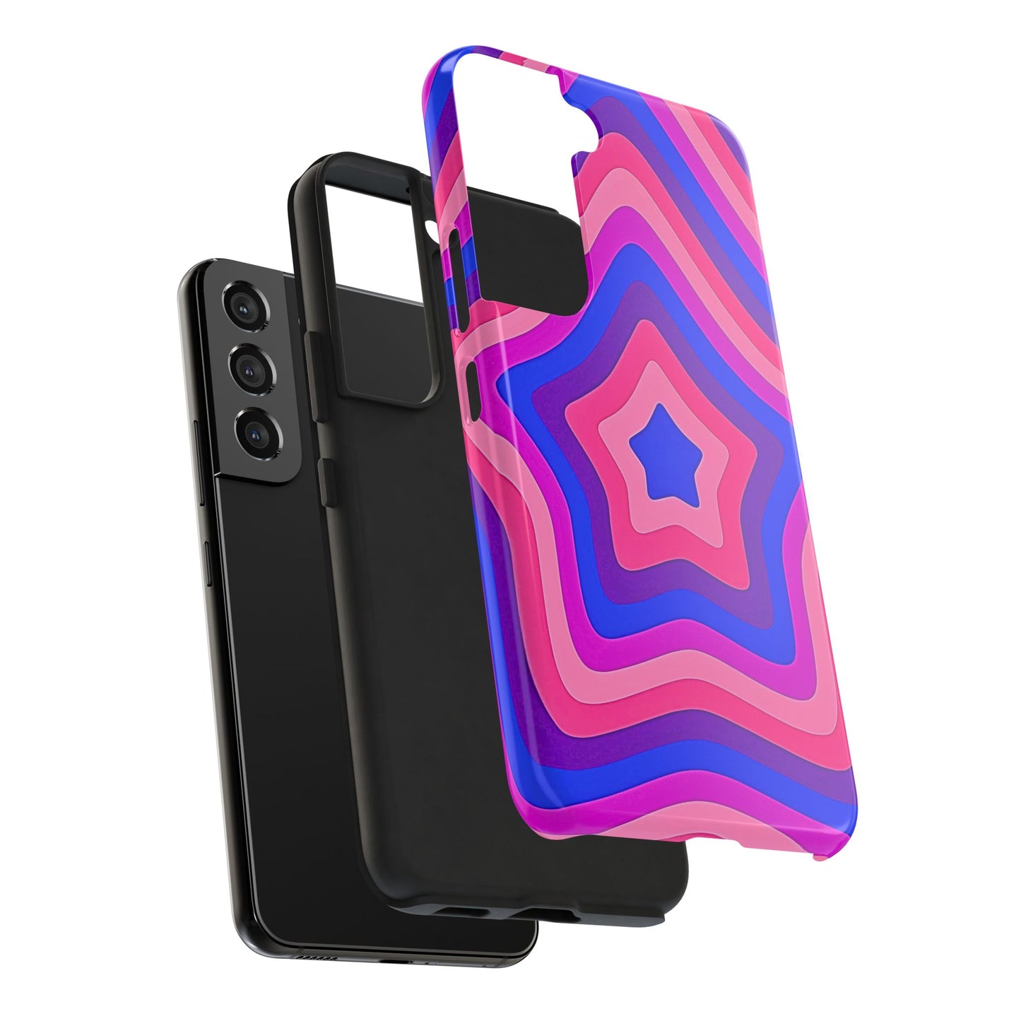 Funda resistente para teléfono con diseño de estrella retro | Estética